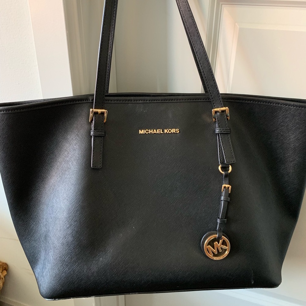 Michael Kora Jet Set Black tote